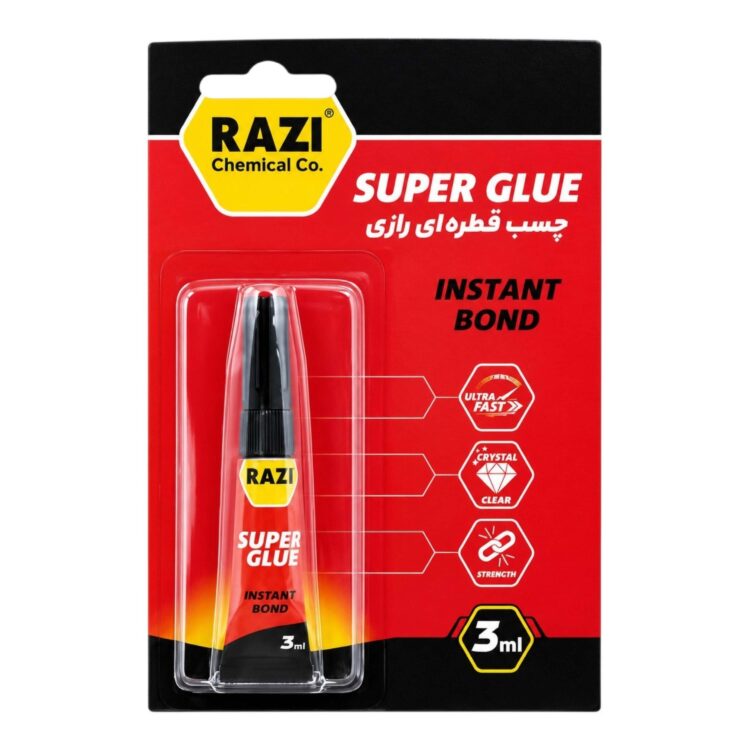 چسب قطره ای رازی مدل INS-123 حجم 3 میلی لیتر